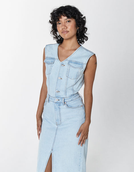 Unpublished - Wyatt Denim Trucker Dress